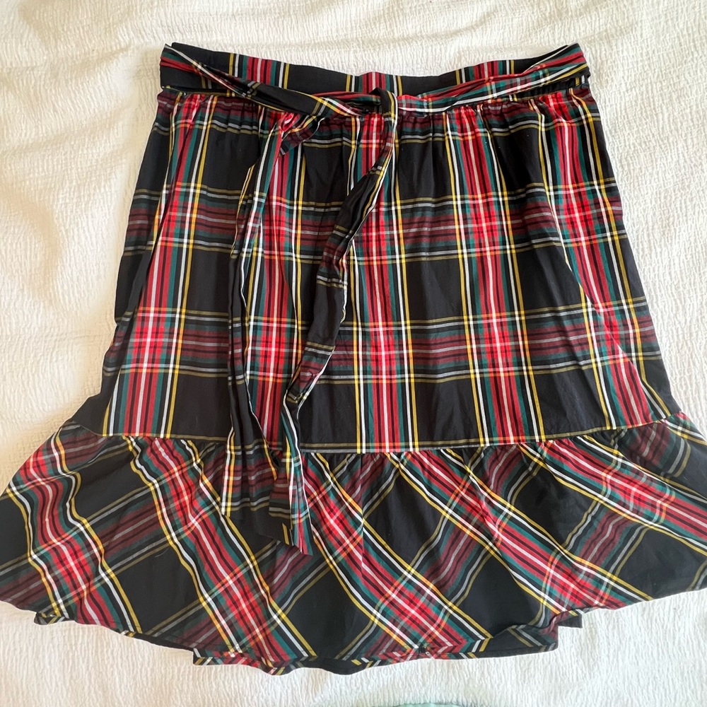 🎄Black/Red Tartan Skirt